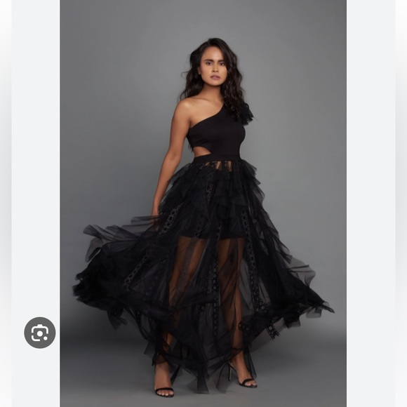 Deepika Arora One Shoulder Ruffle Dress - Picture 9 of 11